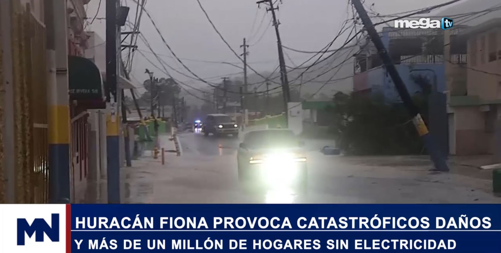 Huracán Fiona provoca catastróficos daños y más de un millón de hogares