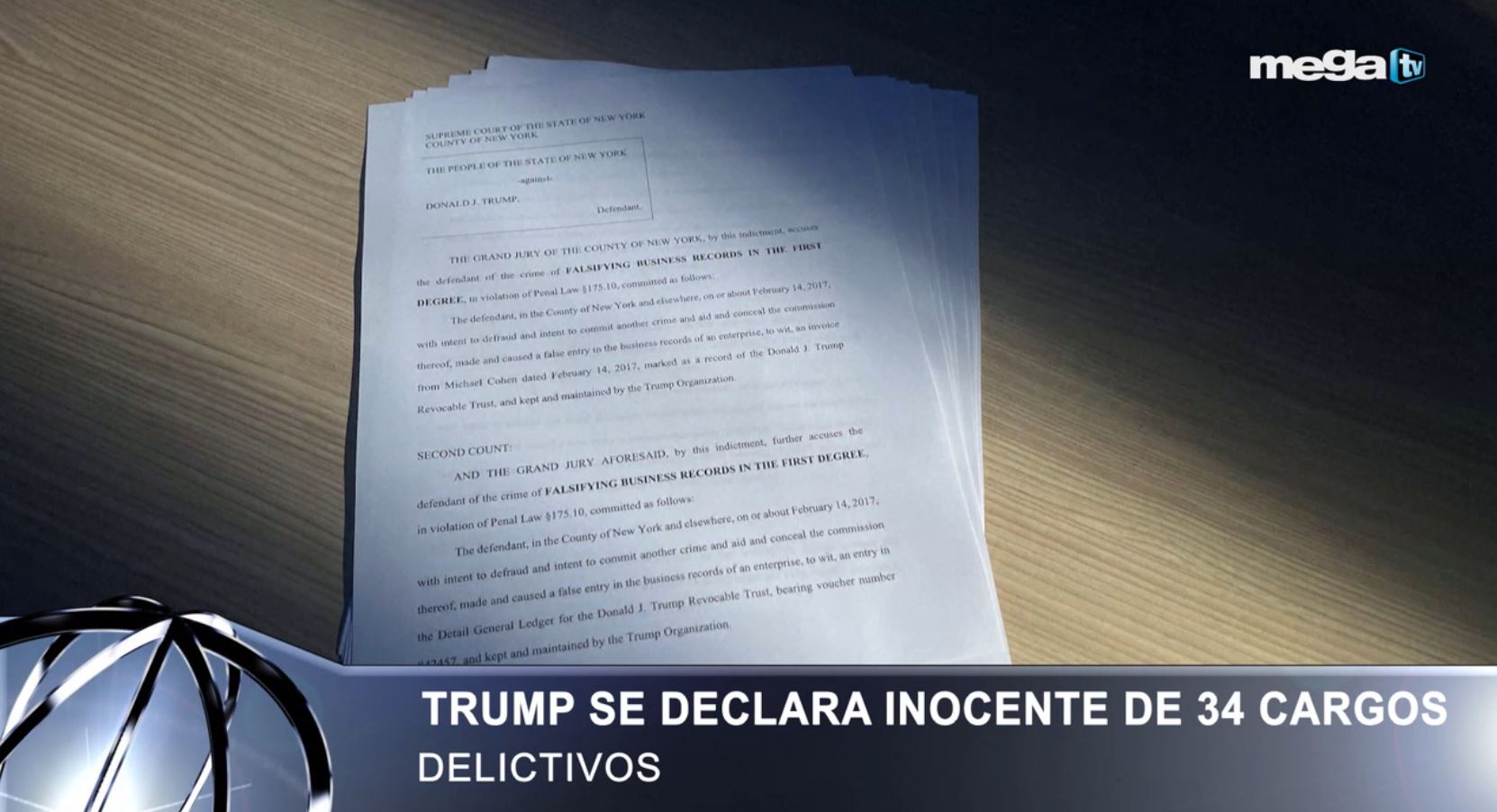 Sevcec Trump Se Declara Inocente De Cargos Delictivos Mega Tv