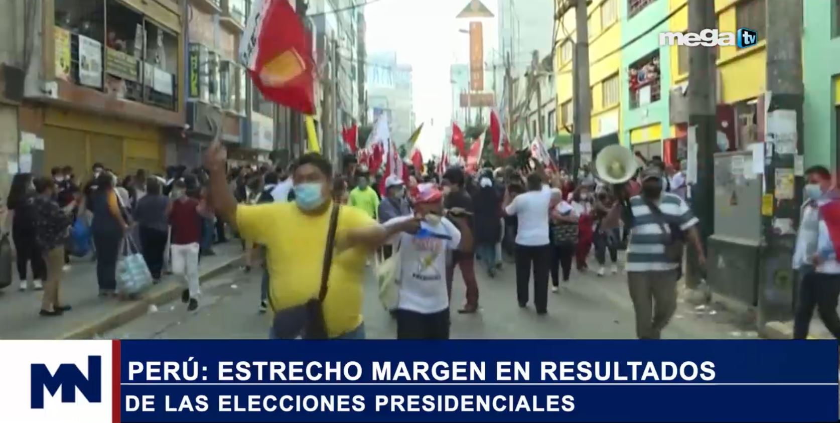 Elecciones presidenciales en Perú 06-07-21 • mega.tv