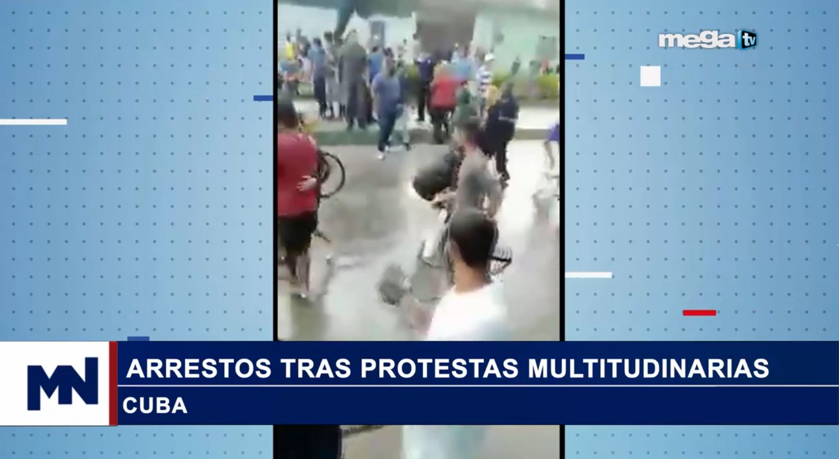 SOS Cuba 07-15-21 Arrestos Tras Protestas Multitudinarias En Cuba • Mega TV