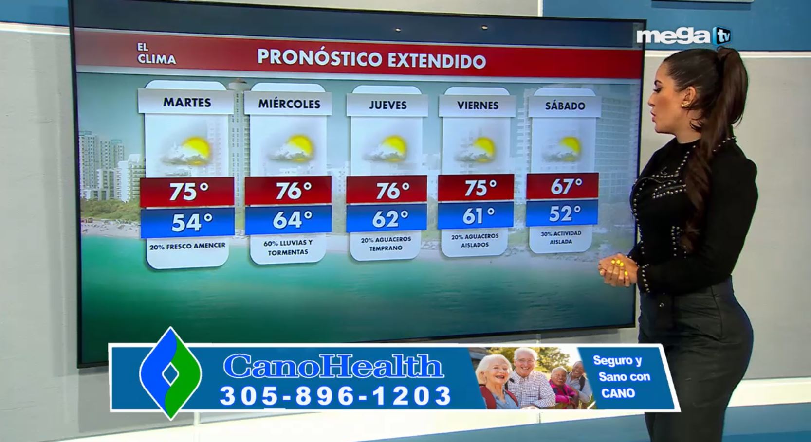 El Clima 012422 Pronóstico extendido • Mega TV