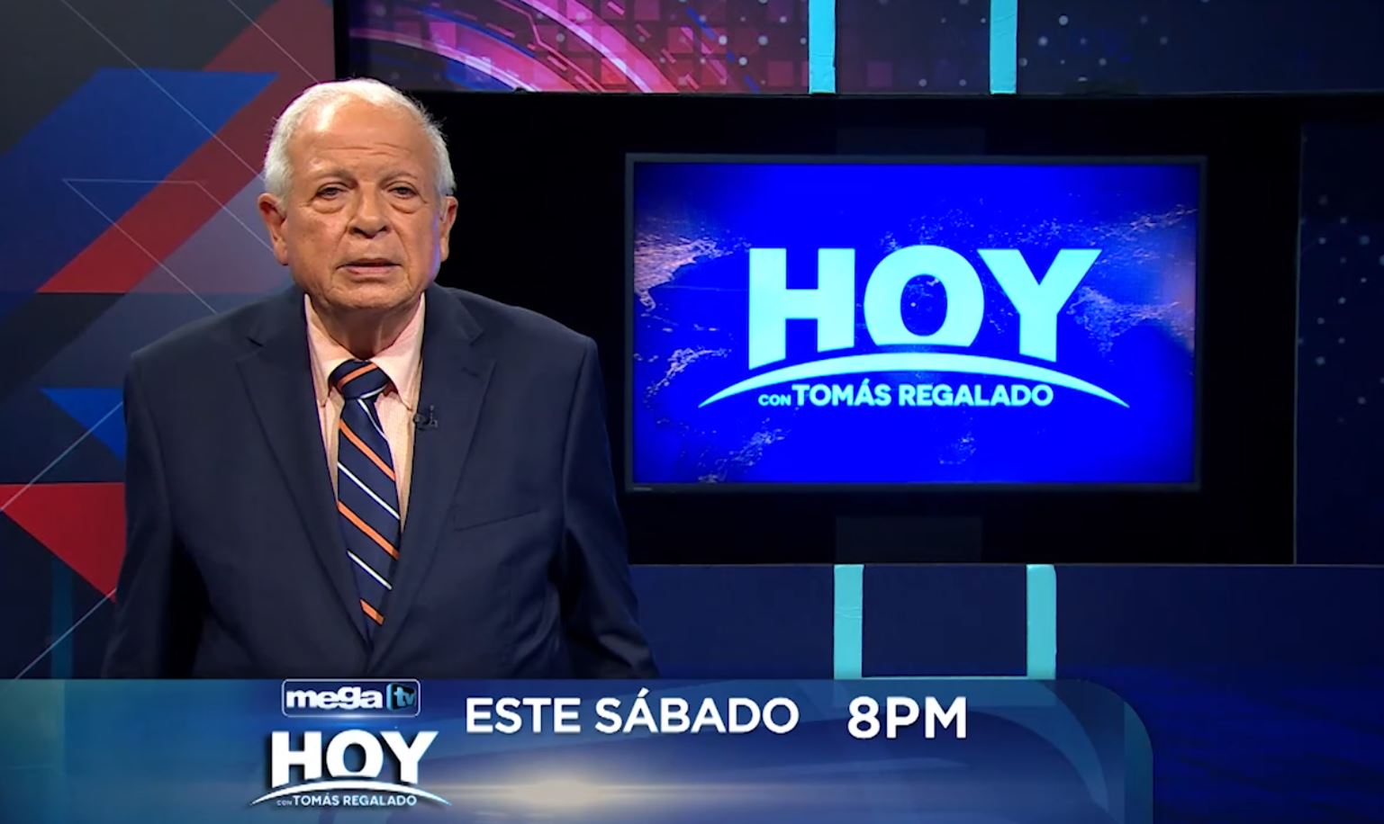 'Hoy con Tomás Regalado' este sábado 14 de Octubre 8pm por Mega TV